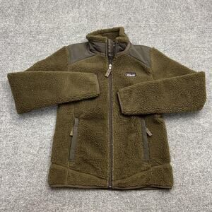 Patagonia Retro-X Fleece Jacket Womens Small Brown Full Zip Sherpa Outdoor Warm
